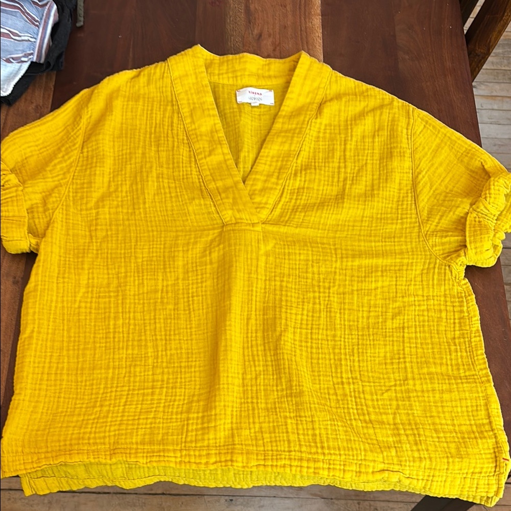 Xirena Avery Blouse S - Yellow